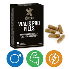 Afrodisiac premium Vialis Pro, XPower, pentru erectie puternica si stimulare libido, 5 capsule