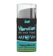 Gel INTT Vibration! Gin & Tonic, pentru stimulare si excitare, senzatie vibranta, Unisex, 15 ml
