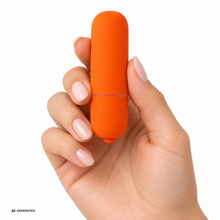 Vibrator bullet INTOYOU MOOVE, pentru stimularea clitorisului, 10 funcții de vibrație, rezistent la apă, culoarea portocaliu