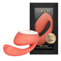 Vibrator dublu LELO IDA WAVE, pentru clitoris și punctul G, control prin aplicație, funcție de rotație, 10 funcții de vibrație, portocaliu