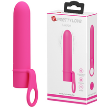 Vibrator mini PRETTY LOVE Ledon, 10 funcții de vibrație, rezistent la apă, lungime 13.5 cm, roz