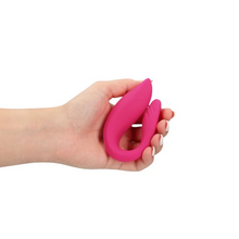 Vibrator pentru cupluri LOVELINE Couple Toy with Remote Control, control prin telecomandă, 10 funcții de vibrație, roz