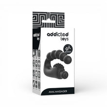 Vibrator anal ADDICTED TOYS Anal Massager, pentru stimularea prostatei, din silicon medical, culoare negru, 11 x 6.3 cm