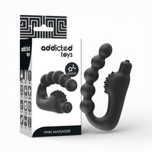Vibrator anal ADDICTED TOYS Anal Massager, pentru stimularea prostatei, din silicon medical, culoare negru, 11 x 6.3 cm