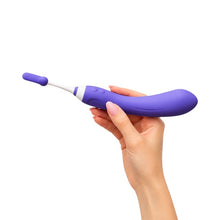 Vibrator multifunctional LOVENSE - HYPHY, control prin aplicatie, pentru stimularea punctului G si a clitorisului, culoarea mov si alb, 25 cm