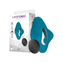 Vibrator pentru chilot LATETOBED Ferty Panty Stimulator, pentru stimularea clitorisului, control prin telecomandă, cu 10 funcții de vibrație, albastru