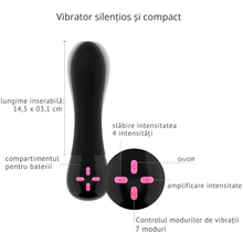 Set cadou LOVE TO LOVE My 1st Vibe, cu vibrator, 7 funcții de vibrație, ulei de masaj Love me Tender, geantă holografică