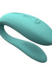 Stimulator WEVIBE - SYNC LITE, control prin aplicatie, pentru stimularea punctului G, clitorisul si penisul in timpul penetrarii, 9 cm, culoarea albastru deschis