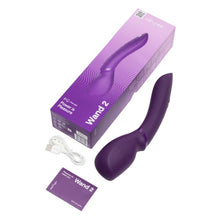Aparat de masaj WEVIBE Wand 2, pentru corp și zone intime, control prin aplicație, funcții multiple de vibrații, mov