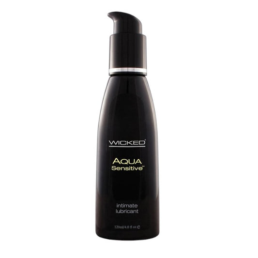 Lubrifiant pe bază de apă WICKED Aqua Sensitive, formulă inovatoare potrivită pentru pielea sensibilă, 120 ml