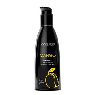 Lubrifiant cu aromă WICKED Mango, formulă inovatoare pe bază de apă, efect de durată, aromă de mango, 60 ml