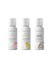 Set 3 lubrifianți WICKED Simply Tropical Trio, formulă inovatoare pe bază de apă, cu arome de guava, ananas și cocos, 3 x 30 ml