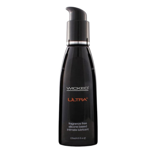 Lubrifiant pe bază de silicon WICKED Ultra, formulă premium cu efect de durată, fără parfum, fără parabeni, 120 ml