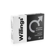 Supliment alimentar pentru bărbați WILLINGS, susține potența, erecția și anti-ejaculare precoce, cu L-Arginina și Ginseng Asiatic, 5 buc