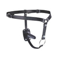 Ham X JOYRIDE Dual Delight Strap-On, cu inel pentru penis și plug anal detașabil, bretele ajustabile, negru