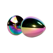 Plug anal X-MEN Secret Shine Metal Butt Plug, bază cu cristal, lungime 8.2 cm, diametru 3.4 cm (mărime M), multicolor