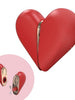 Stimulator clitoris 2 în 1 XOCOON Heartbreaker, în formă de inimă, cu funcție de simulare sex oral, 8 funcții de vibrație, roșu