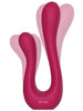Vibrator dublu XOCOON Sync Sensation Vibrator, pentru stimularea clitorisului și punctului G, 10 funcții de vibrație, roz fuchsia
