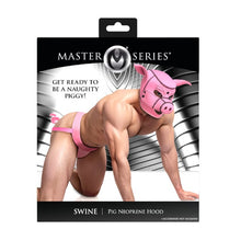 Cagulă porc XR BRANDS Master Series SWINE - Pig Neoprene Hood, pentru jocuri BDSM și de fantezie, culoare roz