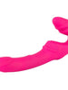 Vibrator dublu YOU2TOYS Strapless Strap-On 2, strap-on fără ham, 9 funcții de vibrație, rezistent la apă, lungime 21.8 cm, roz