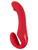 Vibrator dublu YOU2TOYS Strapless Strap-On 3, strap-on fără ham, control prin telecomandă, 9 funcții de vibrație, 19.1 cm, roșu