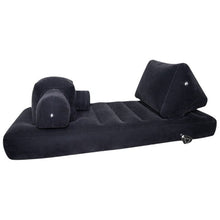 Pat gonflabil pentru sex YOU2TOYS Velvet Luxury Bed, cu funcție de penetrare, 2 vibratoare cu control prin telecomandă incluse