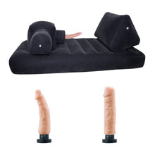 Pat gonflabil pentru sex YOU2TOYS Velvet Luxury Bed, cu funcție de penetrare, 2 vibratoare cu control prin telecomandă incluse