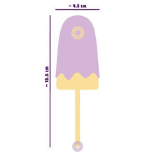 Vibrator YOU2TOYS Vibrating Popsicle, în formă de înghețată, 10 funcții de vibrație, din silicon, mov cu galben