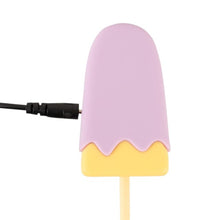 Vibrator YOU2TOYS Vibrating Popsicle, în formă de înghețată, 10 funcții de vibrație, din silicon, mov cu galben