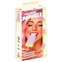 Vibrator YOU2TOYS Vibrating Popsicle, în formă de înghețată, 10 funcții de vibrație, din silicon, mov cu galben