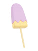Vibrator YOU2TOYS Vibrating Popsicle, în formă de înghețată, 10 funcții de vibrație, din silicon, mov cu galben