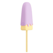 Vibrator YOU2TOYS Vibrating Popsicle, în formă de înghețată, 10 funcții de vibrație, din silicon, mov cu galben
