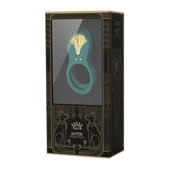 Inel vibrator pentru penis ZALO BAYEK, control prin telecomandă, 8 funcții de vibrație, din silicon moale, verde smarald
