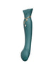 Vibrator ZALO QUEEN, cu piatră Swarovski, control prin aplicație, 8 funcții de pulsații, 8 funcții de vibrație, verde