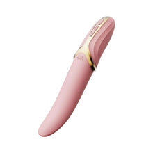 Vibrator ZALO EVE Oral Pleasure, în formă de limbă, cu funcție de încălzire, 6 funcții de vibrație, din silicon lichid, lungime 22 cm, roz