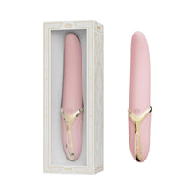 Vibrator ZALO EVE Oral Pleasure, în formă de limbă, cu funcție de încălzire, 6 funcții de vibrație, din silicon lichid, lungime 22 cm, roz