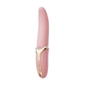 Vibrator ZALO EVE Oral Pleasure, în formă de limbă, cu funcție de încălzire, 6 funcții de vibrație, din silicon lichid, lungime 22 cm, roz