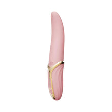 Vibrator ZALO EVE Oral Pleasure, în formă de limbă, cu funcție de încălzire, 6 funcții de vibrație, din silicon lichid, lungime 22 cm, roz
