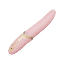 Vibrator ZALO EVE Oral Pleasure, în formă de limbă, cu funcție de încălzire, 6 funcții de vibrație, din silicon lichid, lungime 22 cm, roz