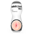 Masturbator manual ADDICTED TOYS Ass Experience, simulare anală realistă, material TPE, alb