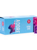 Prezervative ADORE Extra Sure, din latex rezistent, lubrifiate, fără parfum, 54 ± 2 mm, 144 buc