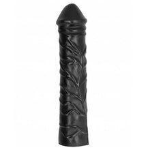 Dildo ALL BLACK - Giant Soft, pentru penetrare tip fisting, negru, 32 cm