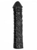 Dildo ALL BLACK - Giant Soft, pentru penetrare tip fisting, negru, 32 cm