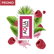 PROMO: Mostră lubrifiant pe bază de apă AQUA TRAVEL Wild Raspberry, cu aromă de zmeură sălbatică, 6 ml