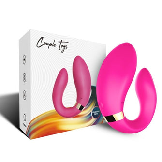 Vibrator ARMONY - CRESCENT, pentru cupluri, 9 moduri de vibrare, fucsia