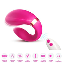 Vibrator ARMONY - CRESCENT, pentru cupluri, 9 moduri de vibrare, fucsia