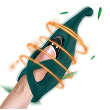 Vibrator ARMONY - FINGER STIMULATOR, 9 functii de vibratii, verde