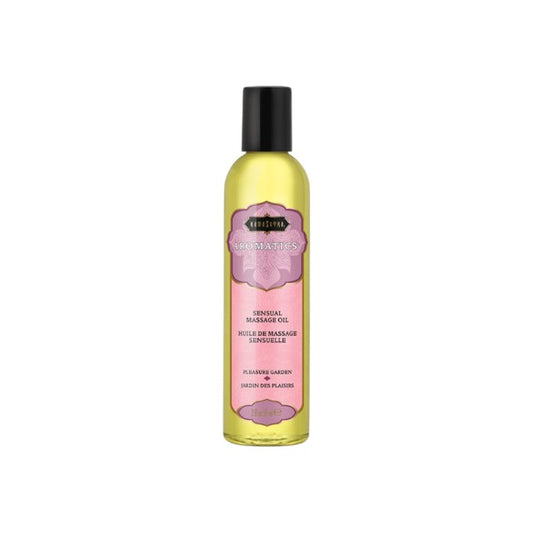 Ulei de masaj KAMASUTRA Aromatics Pleasure Garden, pentru masaj erotic, cu aromă florală și de iasomie, 59 ml