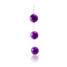 Set 3 bile anale BAILE, din material premium ABS, cu inel pentru extracție, diametru bile 3.4 cm, lungime 20 cm, violet