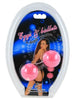 Bile roz BAILE, texturate, pentru stimulare intensă, 3.6 cm
